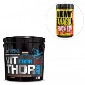 Kit Vit Thor 15000 6 kg Military Trail + Anabol Pack USA 30 Pack Midway