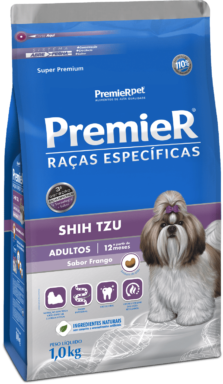 Ração Para Shih Tzu Boa E Barata PREMIER RAÇAS ESPECÍFICAS SHIH TZU ADULTO