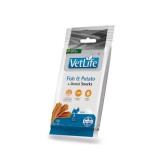 Snack Vet Life C�es Mini Fish Potato +Dental 60g