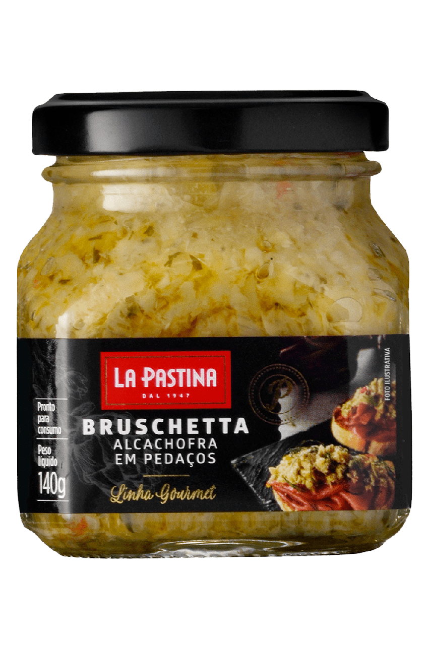 BRUSCHETTA LA PASTINA 140G ALCACHOFRA PEDACOS