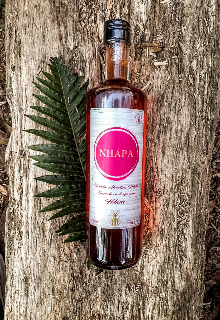 CACHACA NHAPA MISTA HIBISCO 700ML
