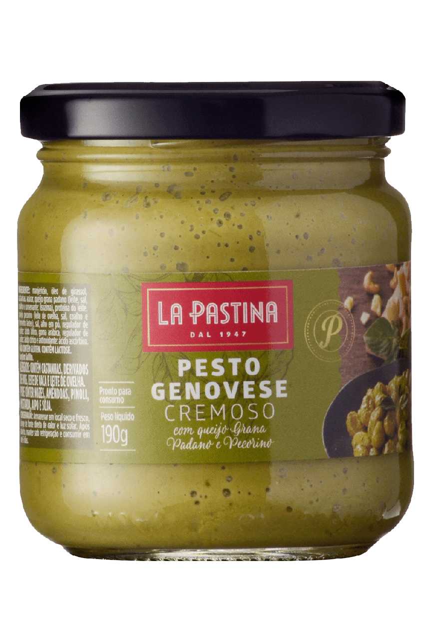 MOLHO LA PASTINA PESTO CREMOSO GENOVESE 190G