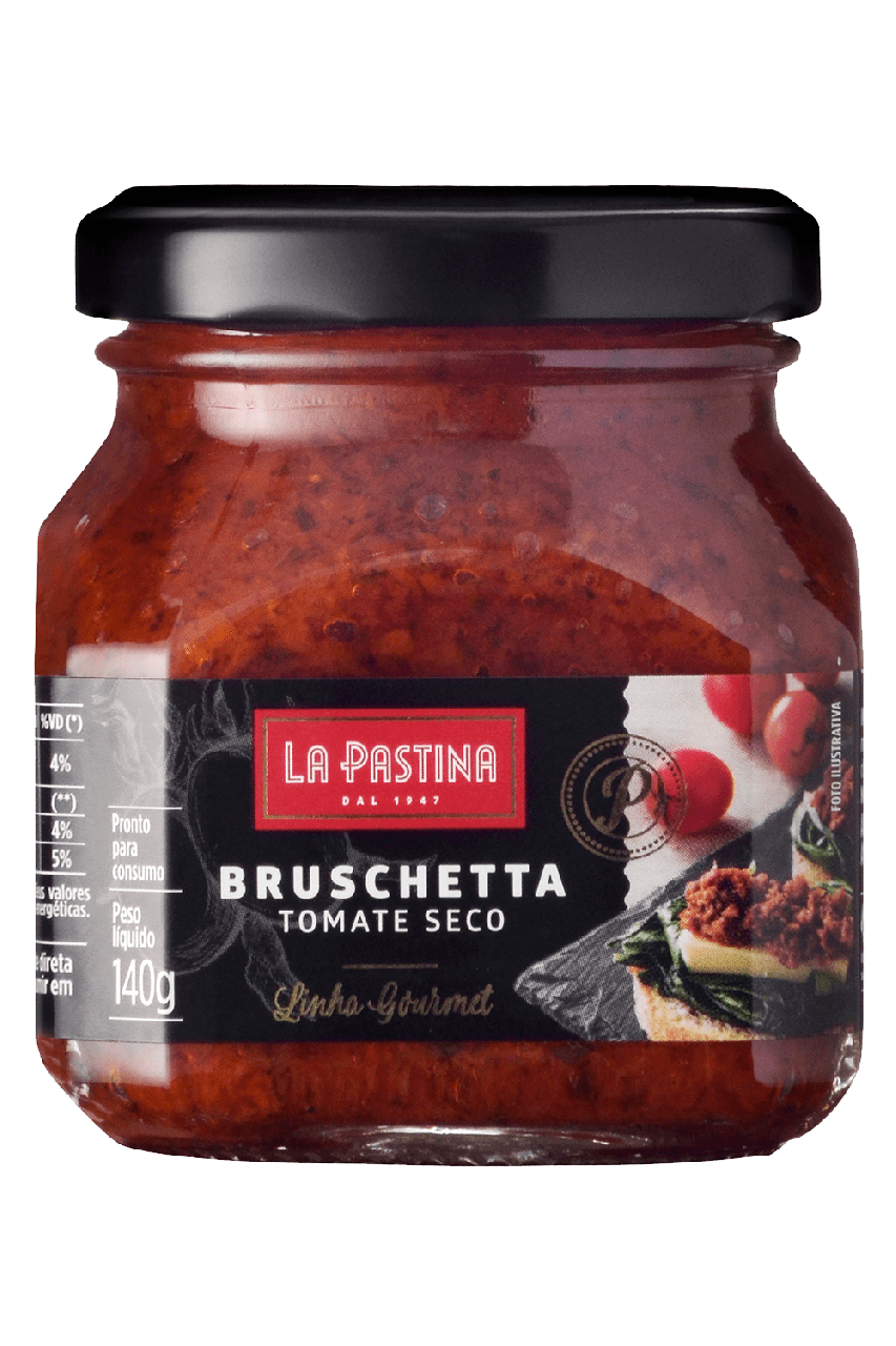 BRUSCHETTA LA PASTINA 140G TOMATE SECO GOURMET