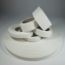 Fita de borda PVC Branco 65mm x 20m espessura 0,45mm