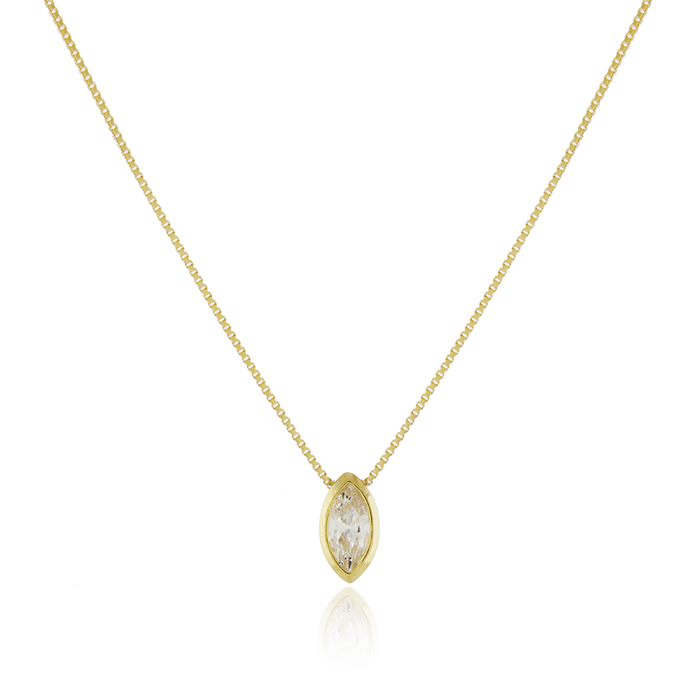 Colar pingente zirc�nia Angela