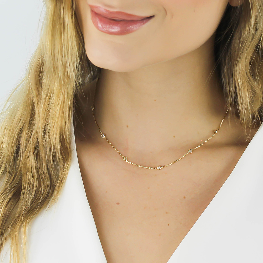 Colar zirc�nias Alicia