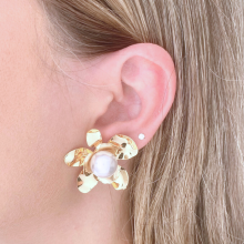 Brinco Flor Mal� (Bijuteria fina)