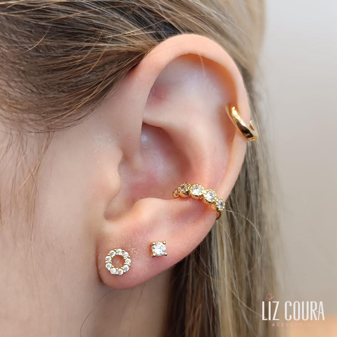 Brinco Silvia cravejado