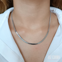 Colar Fita R�dio Branco