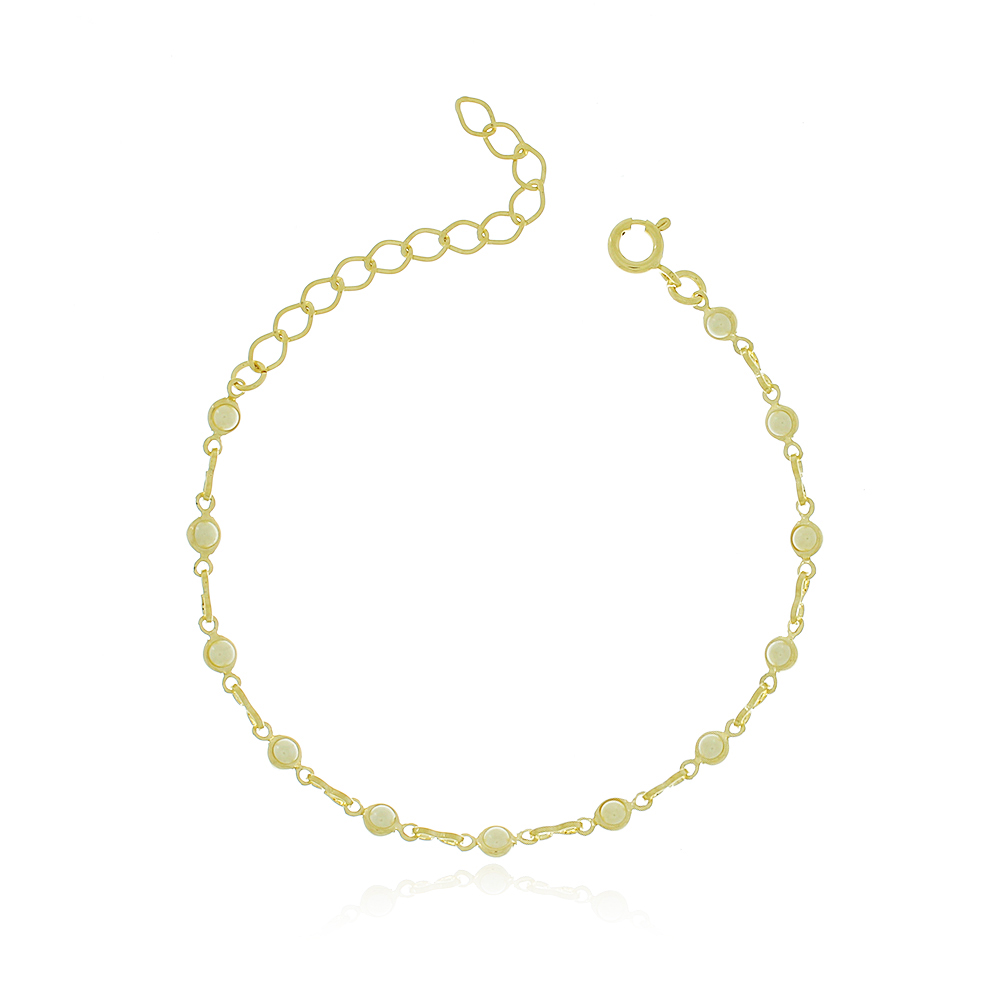 Pulseira p�rola �gata