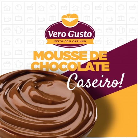 Mousse de chocolate caseiro