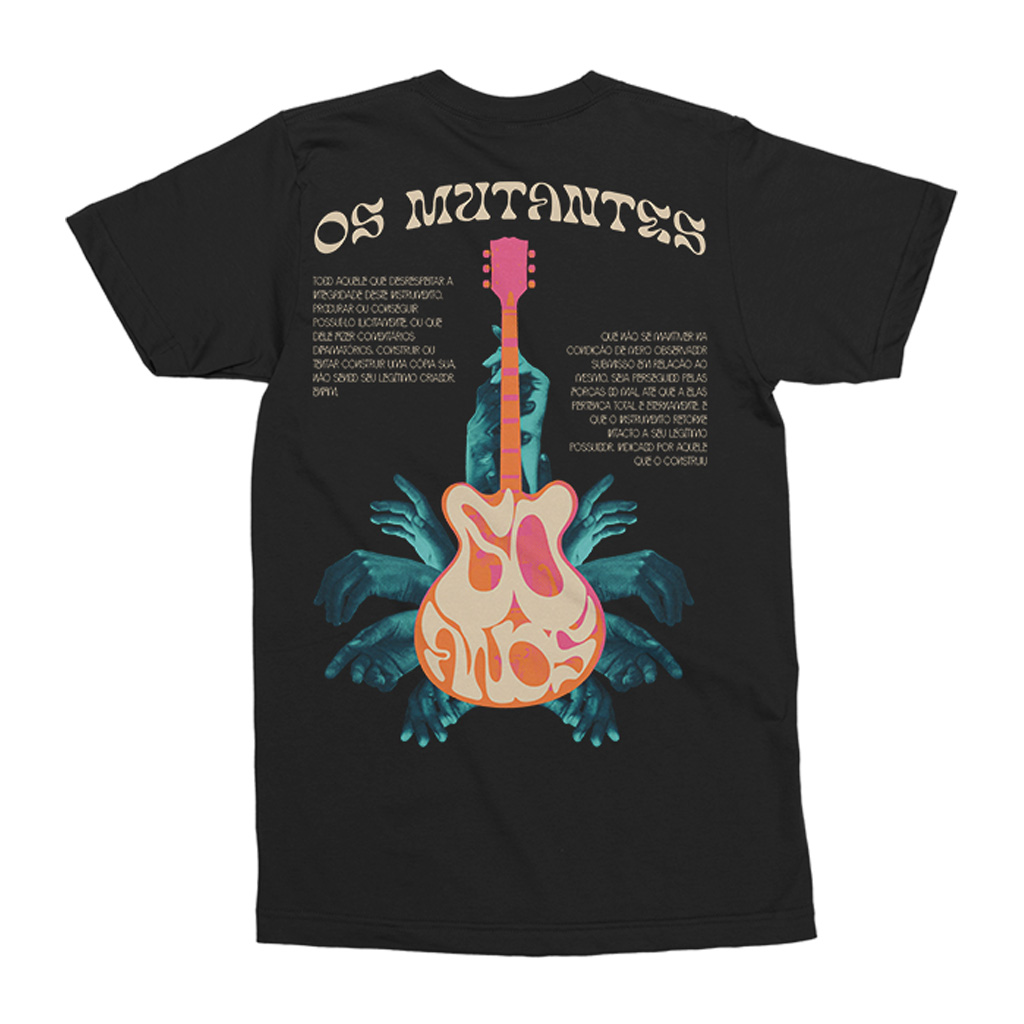 Camiseta - Os Mutantes 60 Anos - Guitarra