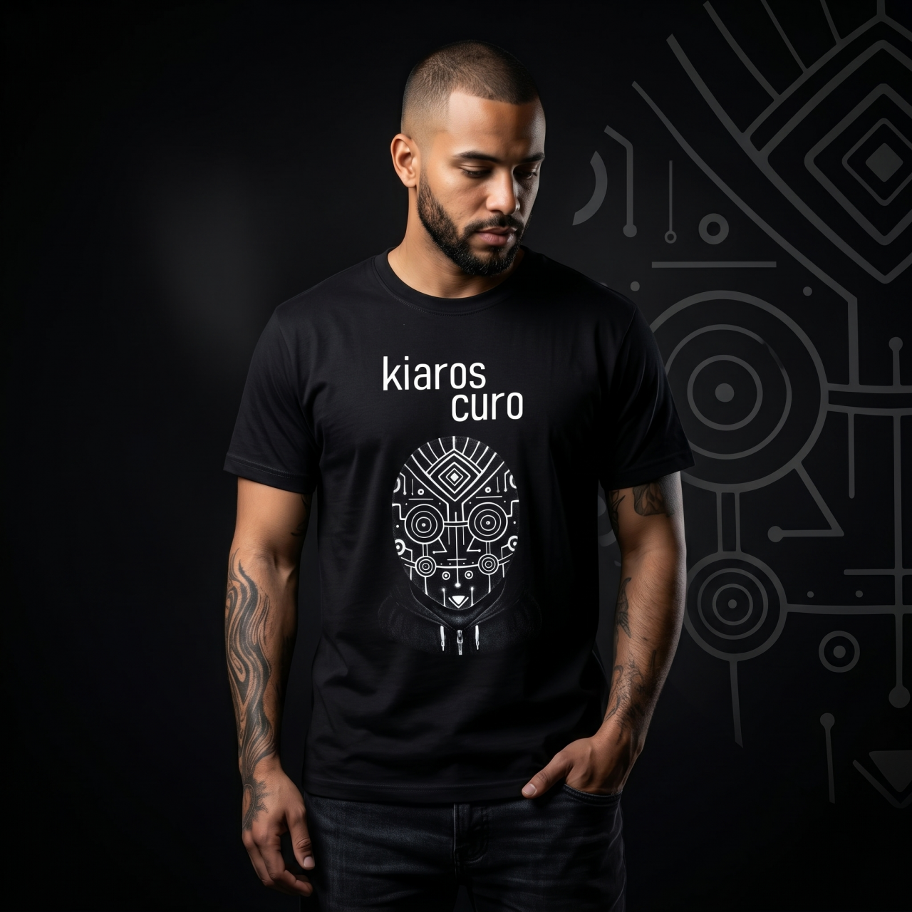 Camiseta - KIAROSCURO - M�scara.