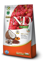 N&D QUINOA FELINE SKIN & COAT PEIXE 400G