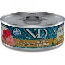 N&D GATO LATA  NATURAL ATUM e FRANGO  80G