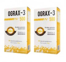 OGRAX-3 500 30 CAPSULAS COMBO C/2 