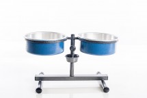 COMEDOURO REGULAVEL ANTI FORMIGA PEQUENO AZUL 3 Litros