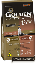 Golden Formula Duo Ces Adultos Pequeno Porte Frango & Seleo De Carnes 3kg