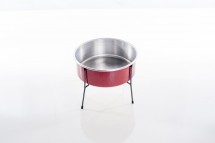 COMEDOURO ARAMADO NF SIMPLES GRANDE  VERMELHO