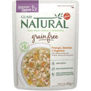 GUABI NATURAL GRAIN FREE GATOS SABOR FRANGO, SALM�O E VEGETAIS 85 G