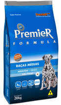 Premier Ces Formula Raas Mdias Adultos Sabor Frango 20kg