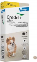 Antipulgas e Carrapatos Credeli 56,25 mg para C�es de 1,3 a 2,5 Kg com 1 comprimido