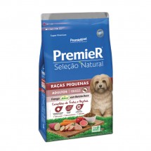 Premier Seleo Natural Ces Adultos Raas Pequenas Frango Korin Com Batata Doce 1kg