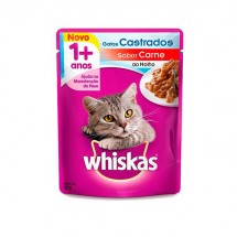 WHISKAS SACHE CAST CARNE 85G