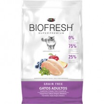 BIOFRESH GRAIN FREE GATOS ADULTOS SABOR FRANGO 400 G