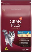 GRAN PLUS GATOS CASTRADO FRANGO 3KG