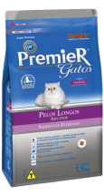 Premier Gatos Adultos Pelos Longos Sabor Salmo 1,5KG