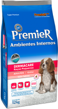 Premier Ces Ambientes Internos Dermacare Adultos Sabor Salmo 12kg