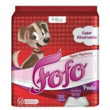 TAPETE HIGI�NICO FOFO PADS (60X55) 50UNIDADES