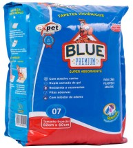 TAPETE HIGI�NICO BLUE EXPREMIUM  C/7 UNIDADES