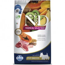 N&D Tropical Selection Cordeiro, Cereais e Frutas Tropicais para C�es Adultos de Ra�as Mini 2KG 