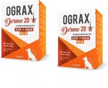 OGRAX DERME 20 COM 30CPSULAS COMBO C/2