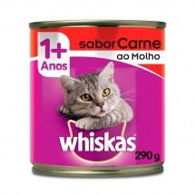 WHISKAS CARNE LATA PEDA�O 290G