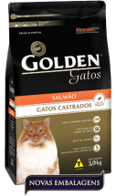 Golden Gatos Castrados Sabor Salmo 3kg