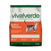 AREIA PARA GATOS VIVA VERDE GR�O GROSSO 4KG