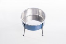 COMEDOURO ARAMADO SIMPLES NF PEQ  AZUL