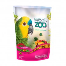 MEGAZOO EXTRUSADOS PAPAGAIOS FRUTAS E LEGUMES 600G