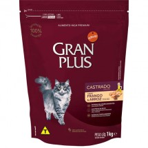 GRAN PLUS GATOS CASTRADO FRANGO 1KG