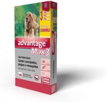 ADVANTAGE MAX3  PARA CES DE 10 a 25 kg COM 3 UNIDADES ( EMBALAGEM ECONMICA)