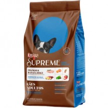 QUATREE SUPREME ADULTO RAAS PEQUENAS  SABOR FRANGO COM BATATA DOCE 3KG