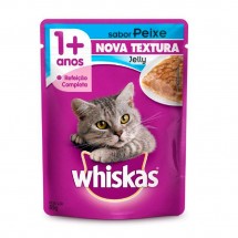 WHISKAS SACHE JELLY PEIXE 85G