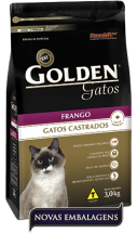 GOLDEN GATOS CASTRADOS Sabor Frango 3kg