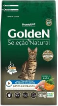 GOLDEN GATO SELEO NATURAL CASTRADO ABOBORA 3KG