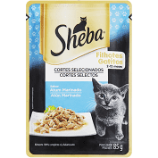 SHEBA CORTES SELECIONADOS GATOS FILHOTES SABOR ATUM MARINADO 85 G