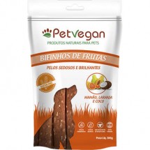 BIFINHO DE FRUTAS PETVEGAN MAM�O, LARANJA E COCO 300G