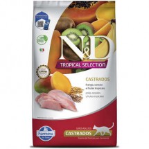 N&D TROPICAL Selection sabor Frango para Gatos Adultos Castrados 7kg